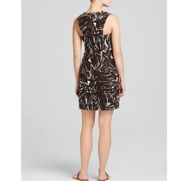 Tory Burch Cotton/Linen Palms Shift Dress, Coconut - Picture 2 of 2